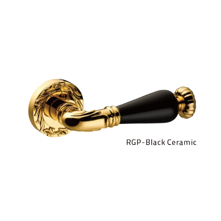 Akada Interior mortise antique types of lever brass modern luxury door handles