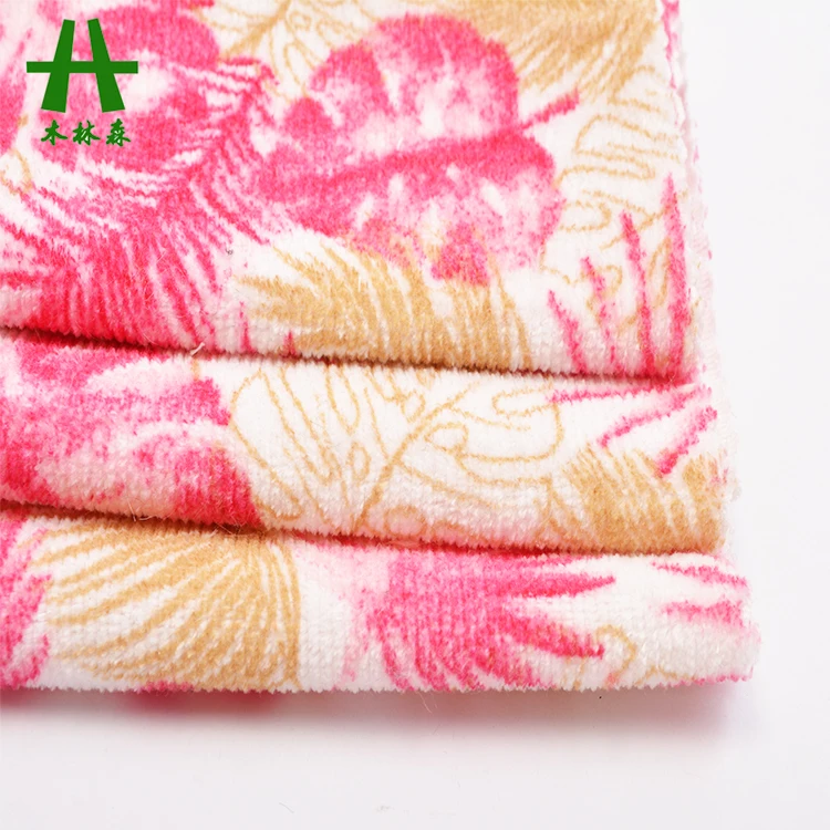 Mulinsen Textile Printed 100% Polyester Low Price Velvet Fabric