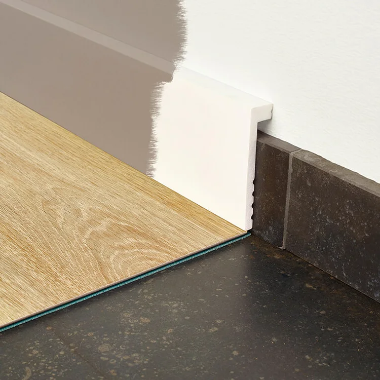 Jiangsu Factory Impact Resistant White Pvc Skirting Board 120Mm Pvc Plastic Baseboards