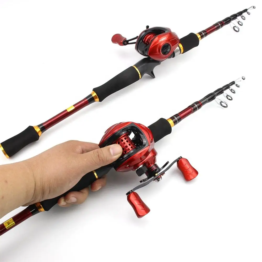 Hot Sale 1.8m 2.1m 2.4m 2.7m Telescopic Fishing Rod and Reel Set