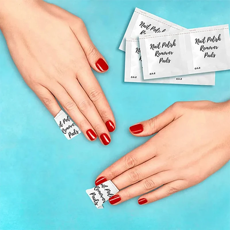 Салфетки для снятия лака индивидуальная упаковка OEM одноразовые инструменты нейл-арта
