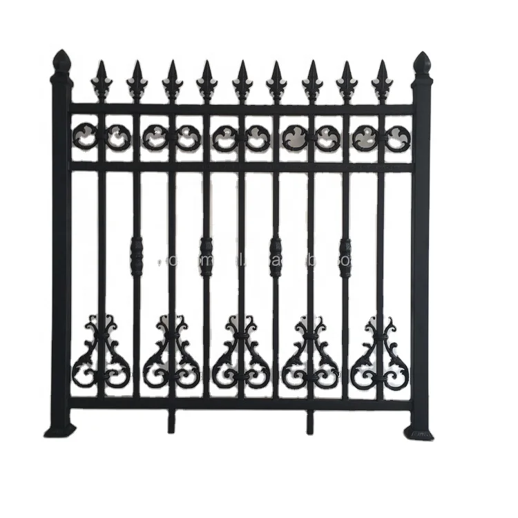 wrought iron fencing for garden decoration