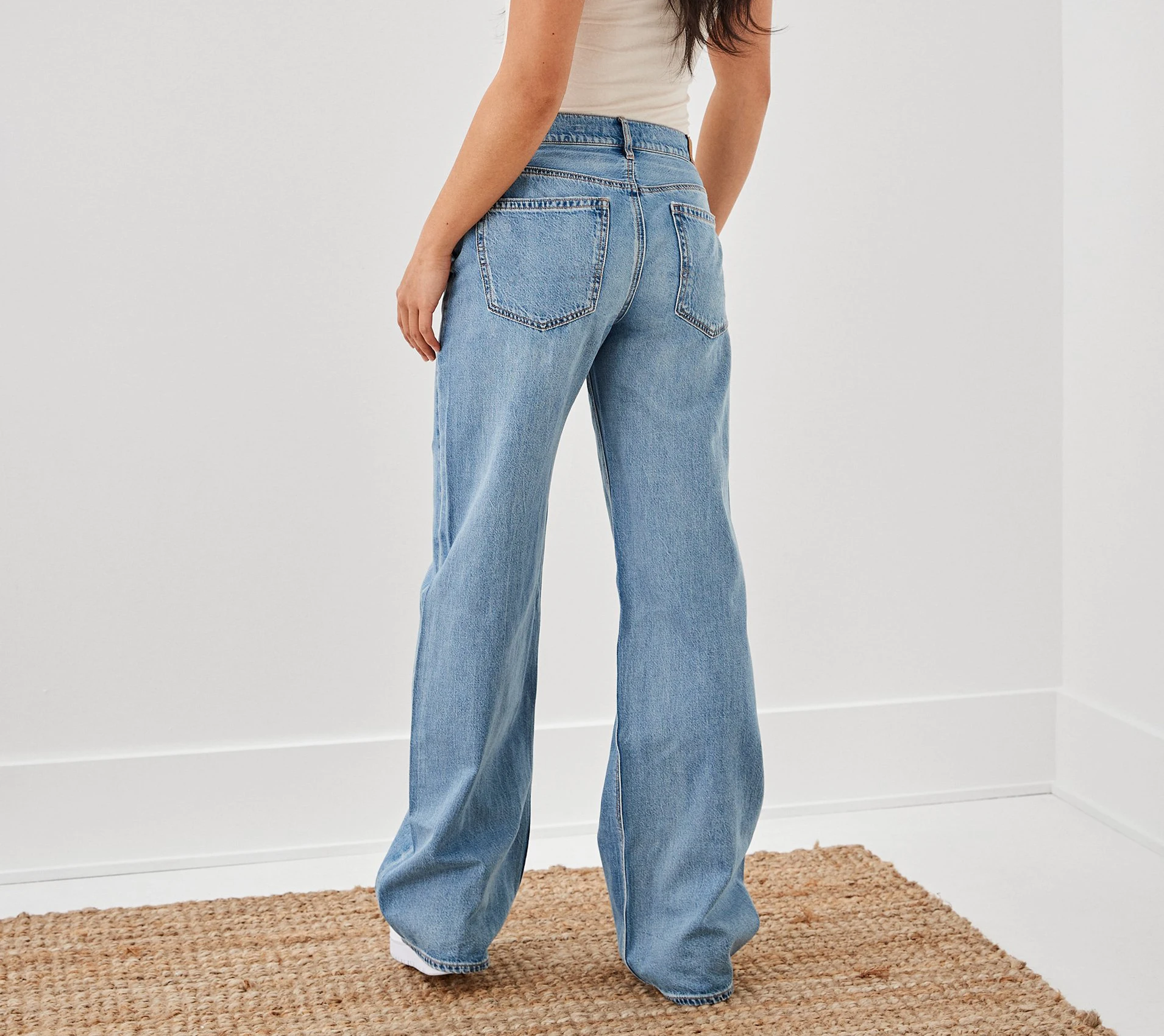 New Arrival Low Rise Skater Baggy Boyfriend Jeans For Women