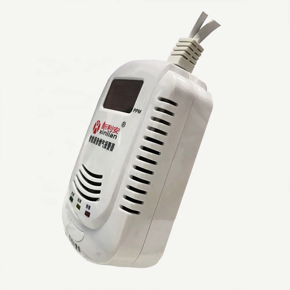 
EU plug LPG gas detector Mathane gas detection household Gas alarm 