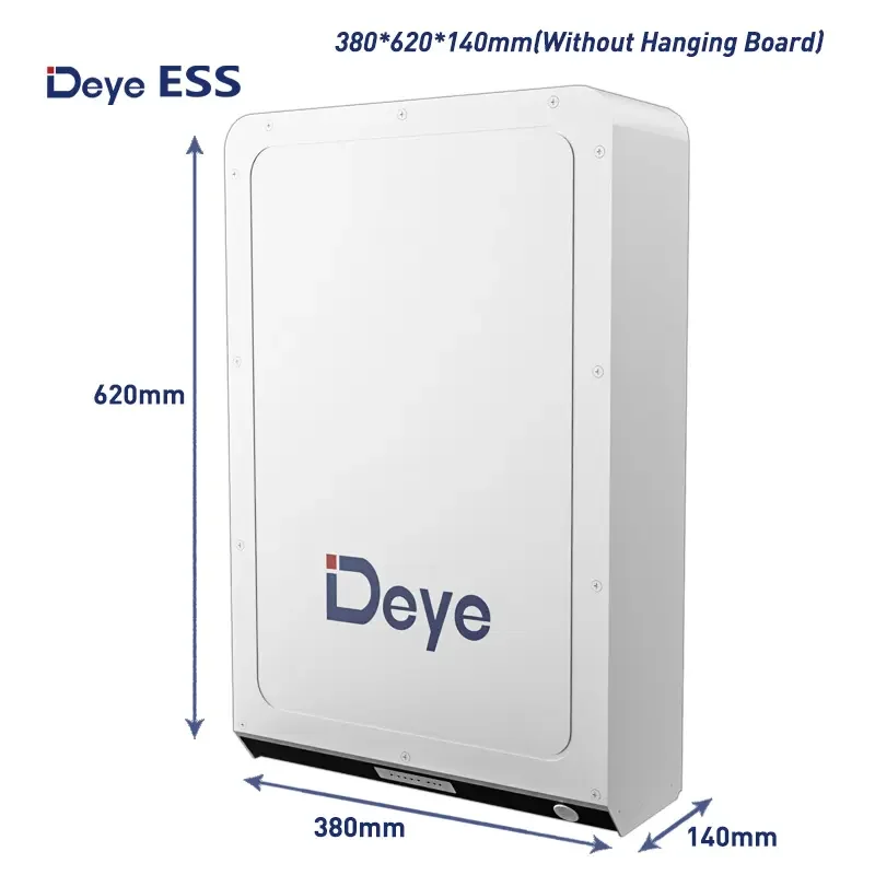 Deye RW-M5.3  51.2V 104AH lithium iron phosphate battery wall mounted 5.32Kwh energy storage LiFePO4 battery 32pcs in Parallel