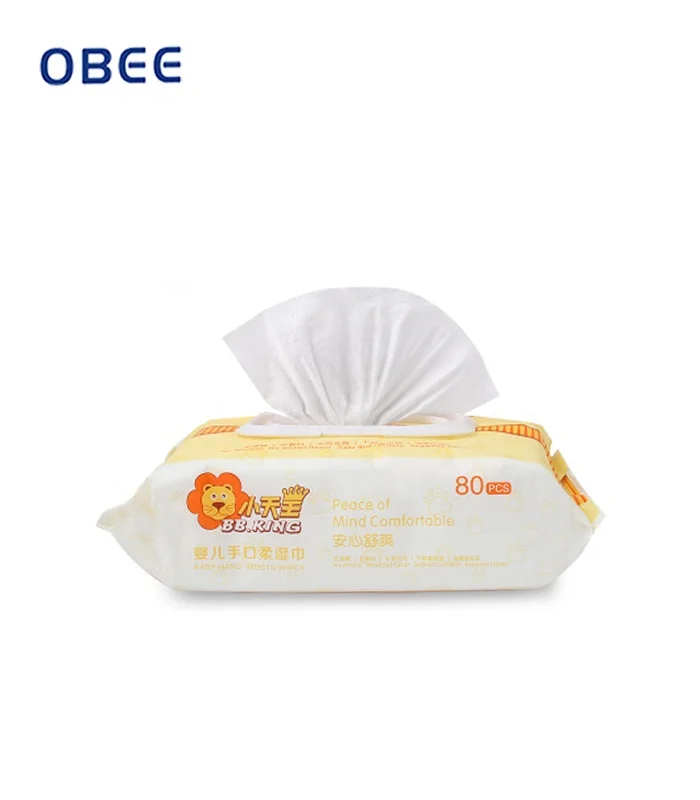 
80 sheets Non-woven organic personal care wet wipes for houseplants 