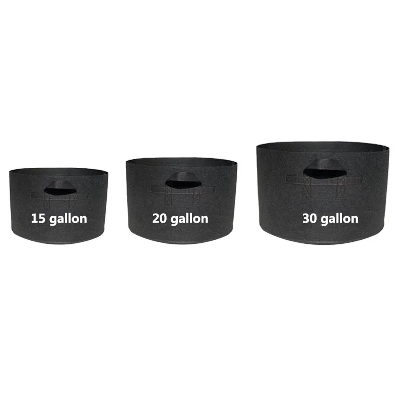 7 gallon 35x28cm Gray big Plant flower Grow Bags pot Potato strawberry fabric Vegetable jardin gardening growing pots