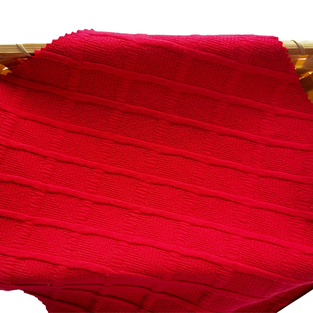 2023 new designer factory price all-polyester jacquard waffle sandwich fabric