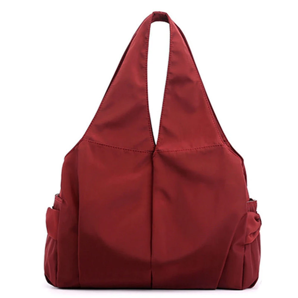 Folding tote bag reusable 190t polyester rpet foldable grocery shopolyestering bag shoulder tote bag