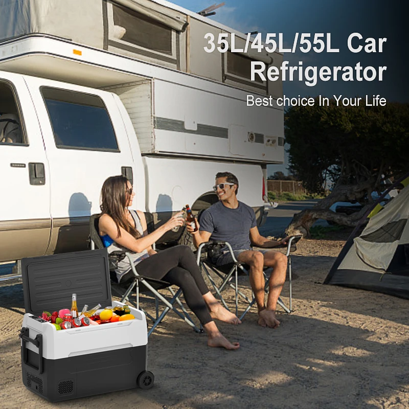 Good selling Portable Dc 12/24v Auto Freezer Refrigerator Mini Car Fridge 40L For Camping