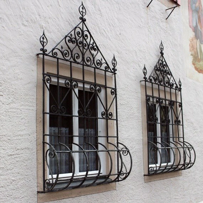 Европейский интерьер безопасности окна дом окна грили дизайн для раздвижных окон гриль OEM