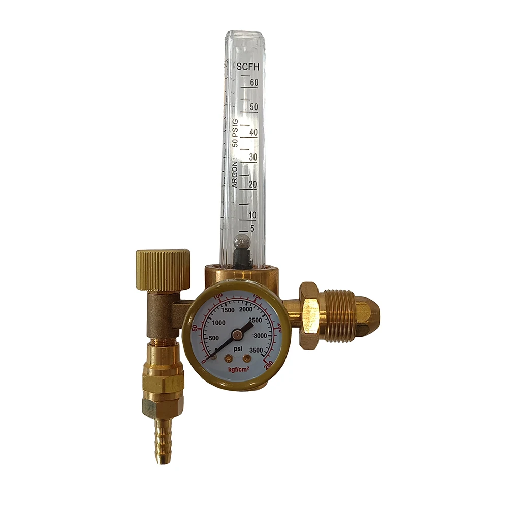 Manufacturer CGA580 Inlet  Industrial Welding/Cutting Flow Meter Argon/CO2 Gas Regulator