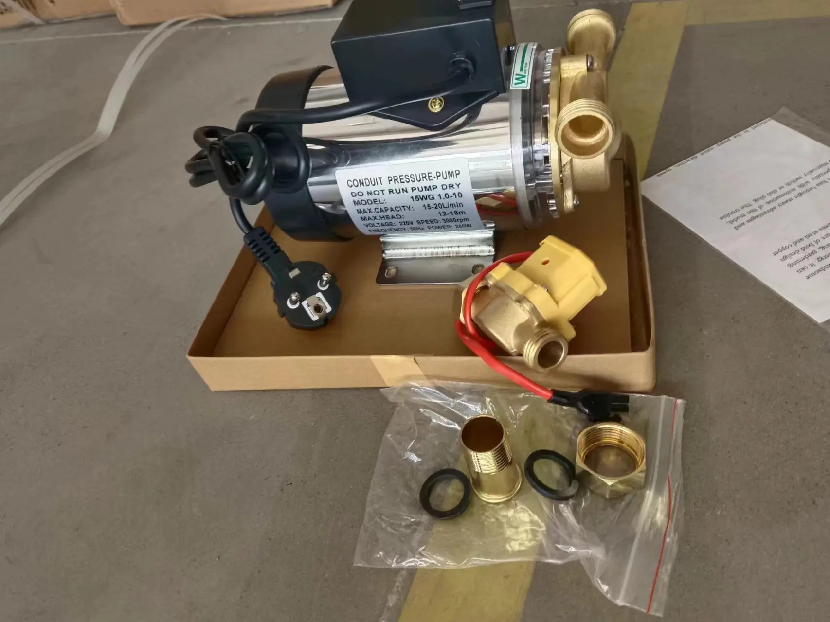 Qiwo pompa air pendorong  domestic electric surface pump household full automatic stainless steel Micro-pipeline booster pump