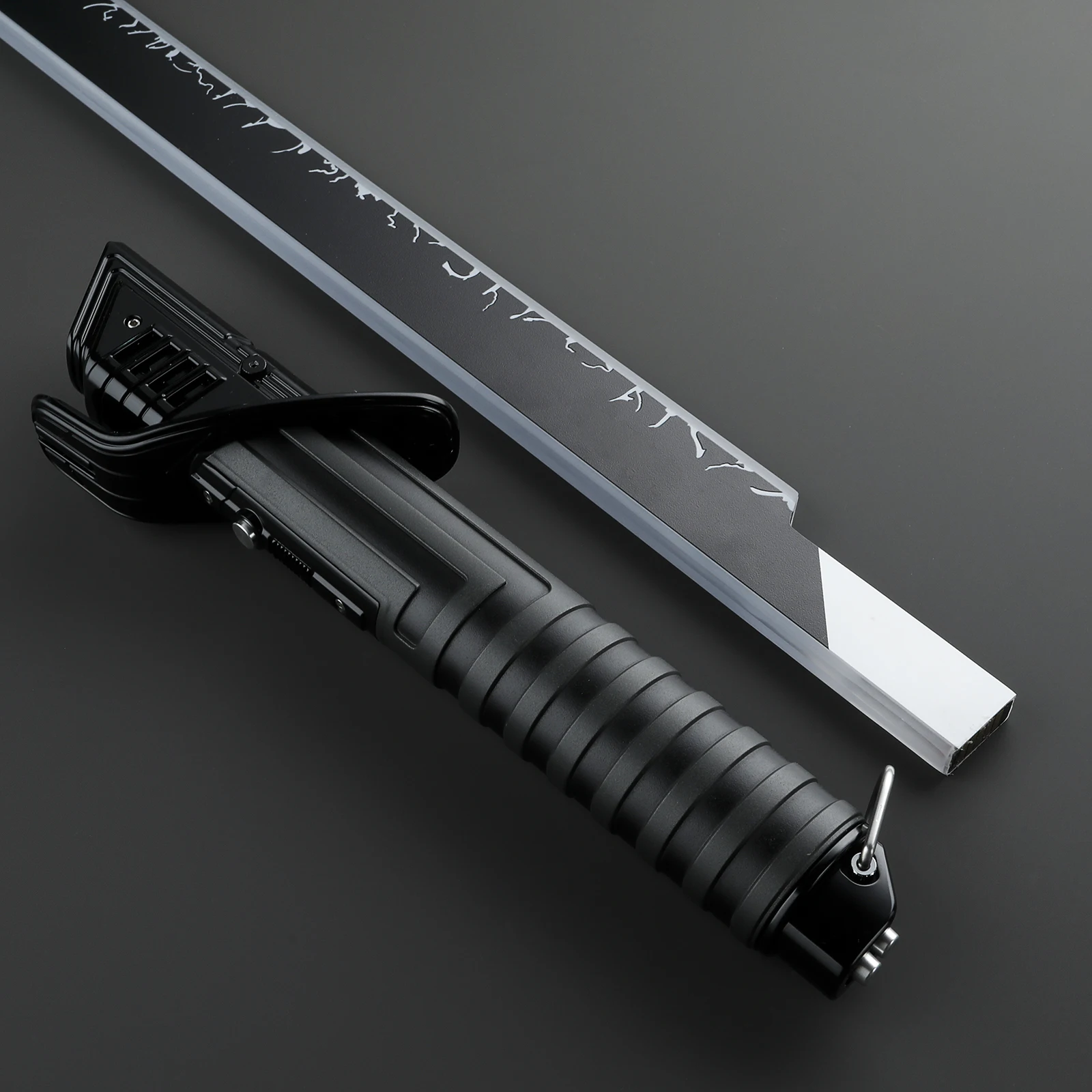 Nexus LGT Saber Dark Saber restore from Mandalorians Proffie board Xeno3 pixel Flat Blade Full Metal lightsaber Hilt for cosplay