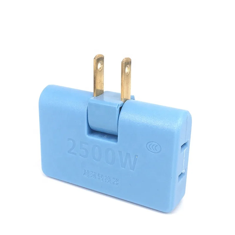 US Adapter One In Three Converter 180 Degree Rotation Plug Extension Wireless Outlet Travel Adaptor Light Socket In Japan Canada