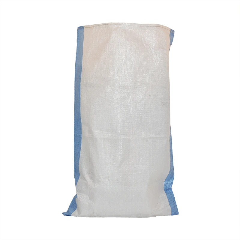 Economic 25kg 50kg high quality white color plastic polypropylene pp woven sack bags for grains rice flour