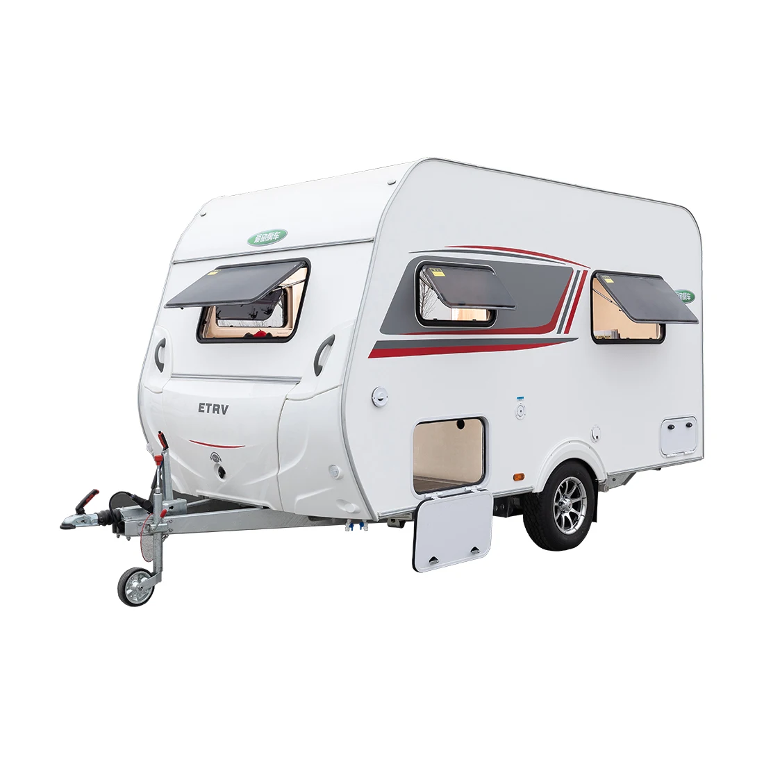 Solid Beautiful Appearance Motorhome Car Rv Trailer Caravan for 4 People Family