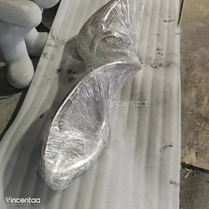 Vincentaa Custom Modern Stainless Steel Twist Sculpture New Style Abstract Design Sculpture