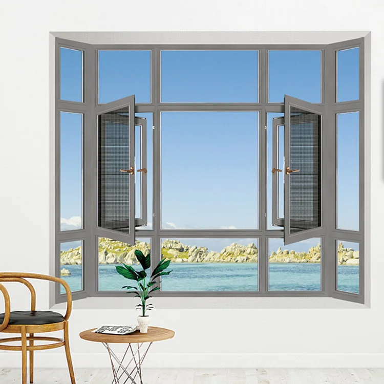  Europe standard UPVC vinyl windows designs double glazed pvc swing with