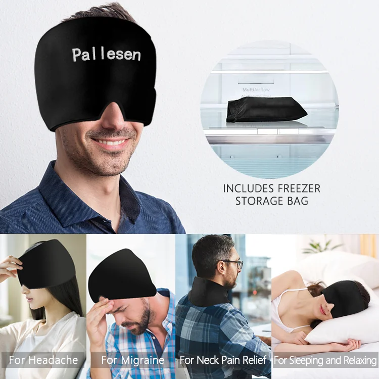 OEM Ice Pack Hat for Migraine Relief & Headache Alleviation Cold Compress Rehabilitation Therapy Supplies