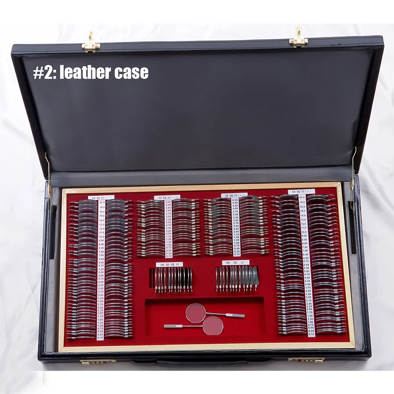 266JS optometry корпус объектива с металлическим ободом алюминиевый корпус 266 шт комбинация пробный набор линз