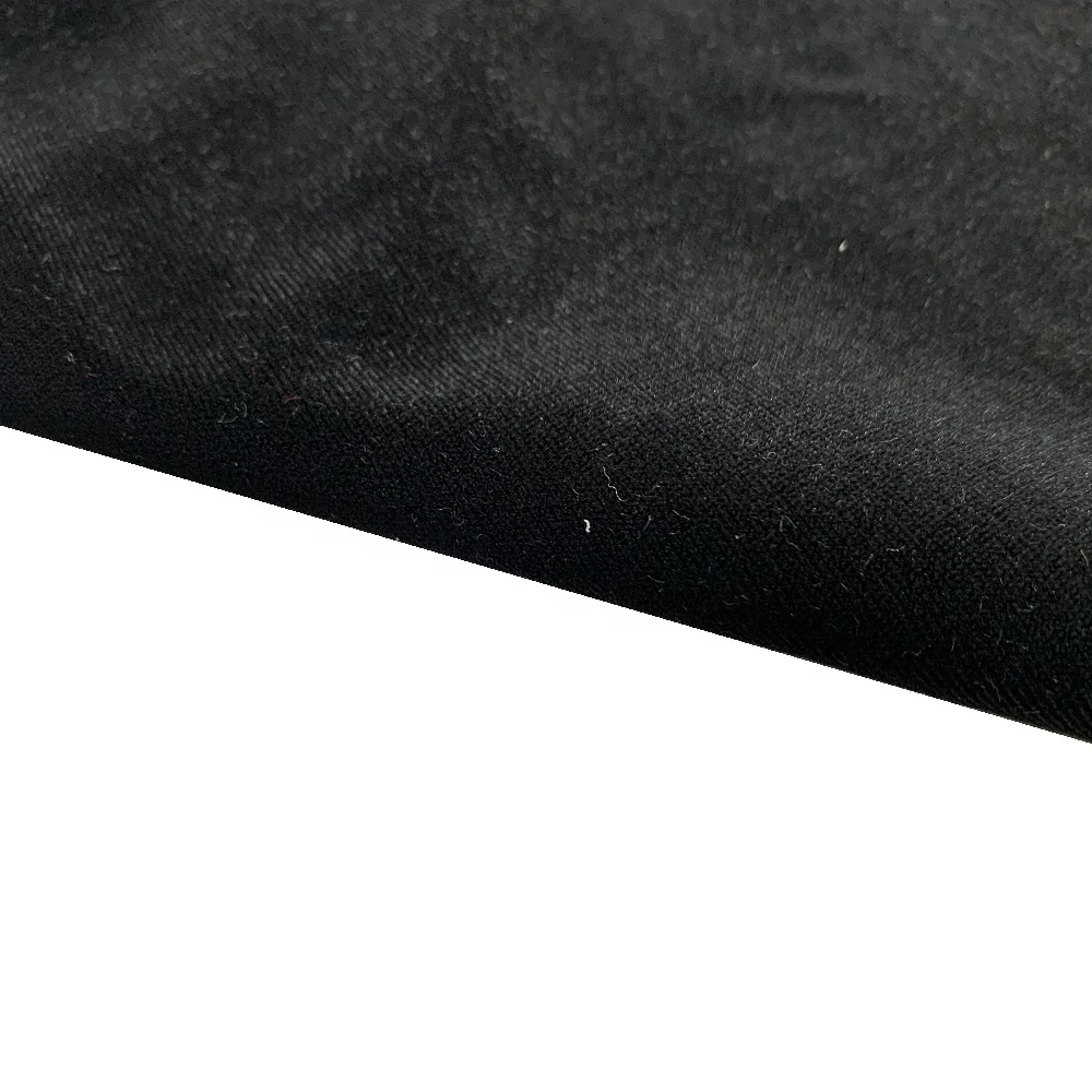 Newcoming 290gsm Solid Dyed 96%Poly 4%Spandex Heavy Weight Velvet Knitted Fabric For Women Jacket