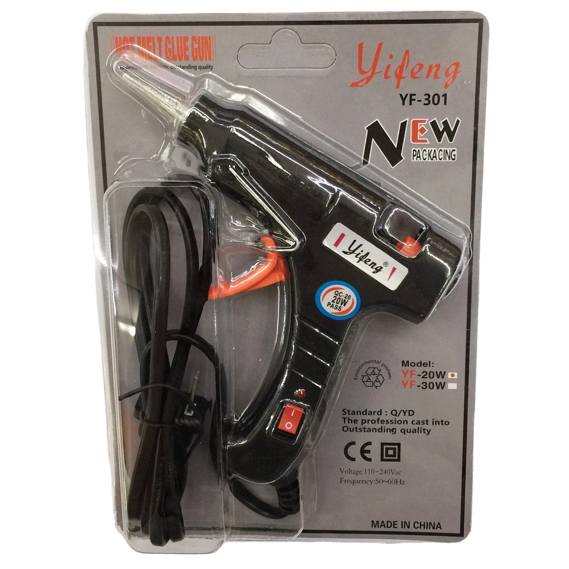 Germany hot selling good quality 20w small glue stick machine hot melt glue gun with switch