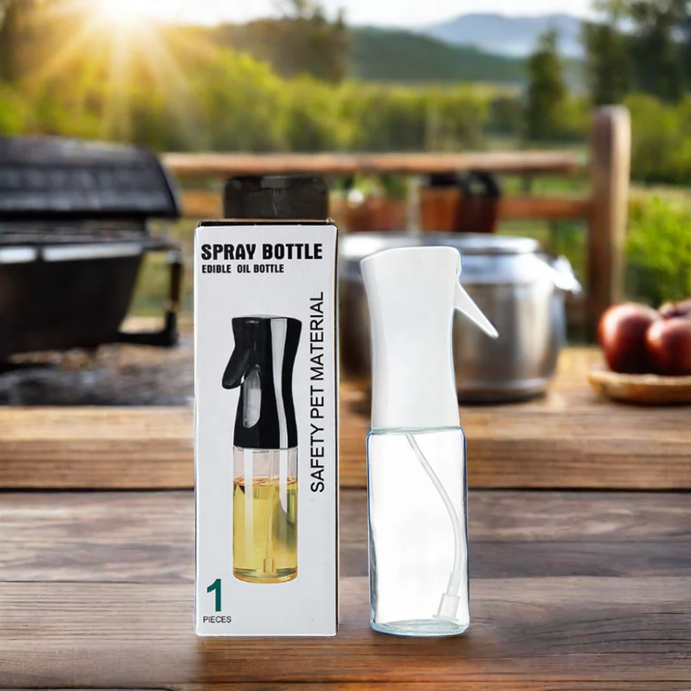 Hot Selling 200ML 300ML Glass Oil Pump Spray Bottles Kitchen Cooking Oil Mist Sprayer Bottle Barbecue Food Olive Oil Sprayer