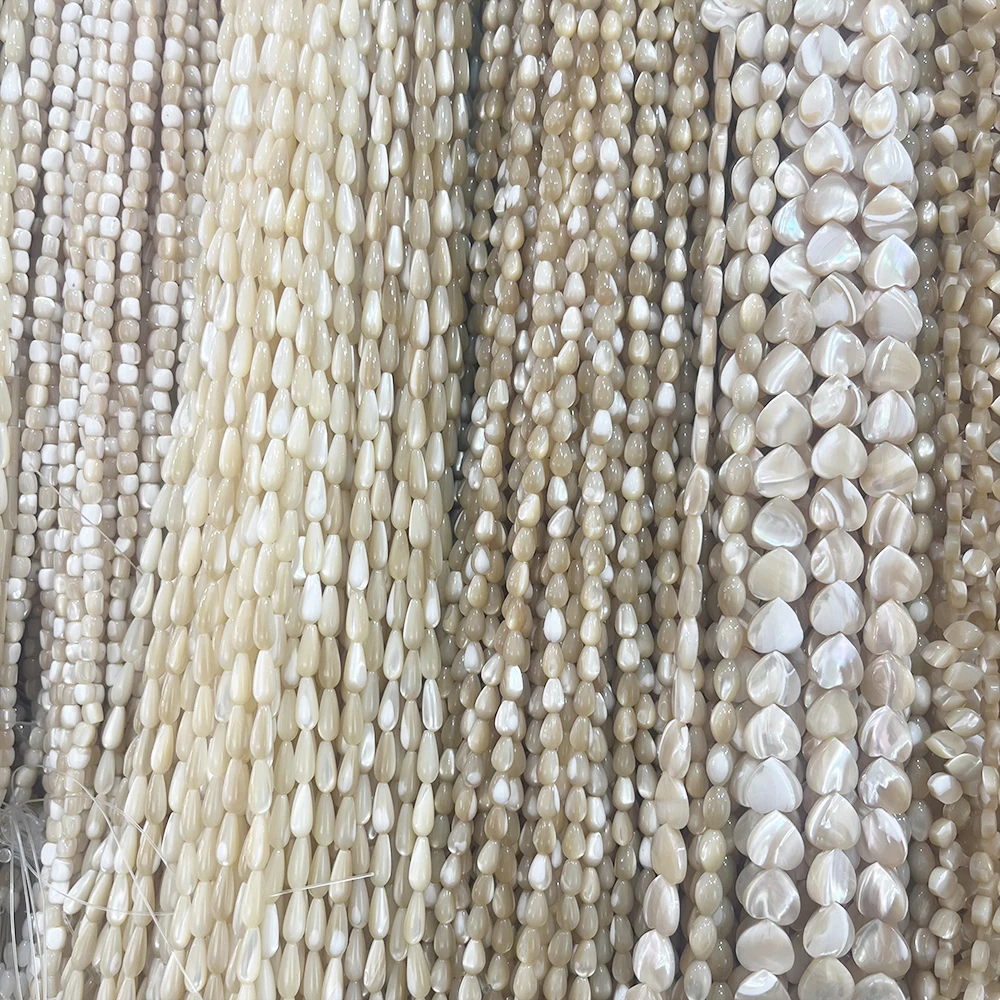 Wholesale Cheap Different Shape Shell Bead Strand Freshwater Mother Of Pearl Beads for Diy Jewelry Making Accessory