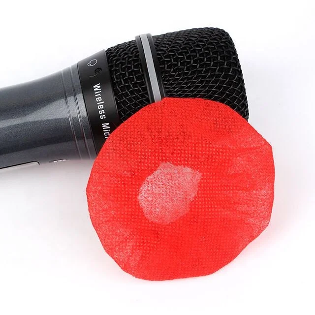 Free Shipping Disposable Microphone Cover Sanitary Karaoke Mic Cover Mike Windscreen for KTV Home Karaoke Bar News Interview