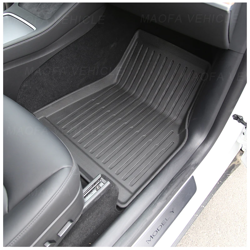 2021 2022 2023 New design Odorless All Weather Waterproof Anti-slip Nano Pattern Car Foot Mat Car Mats For Tesla Model Y