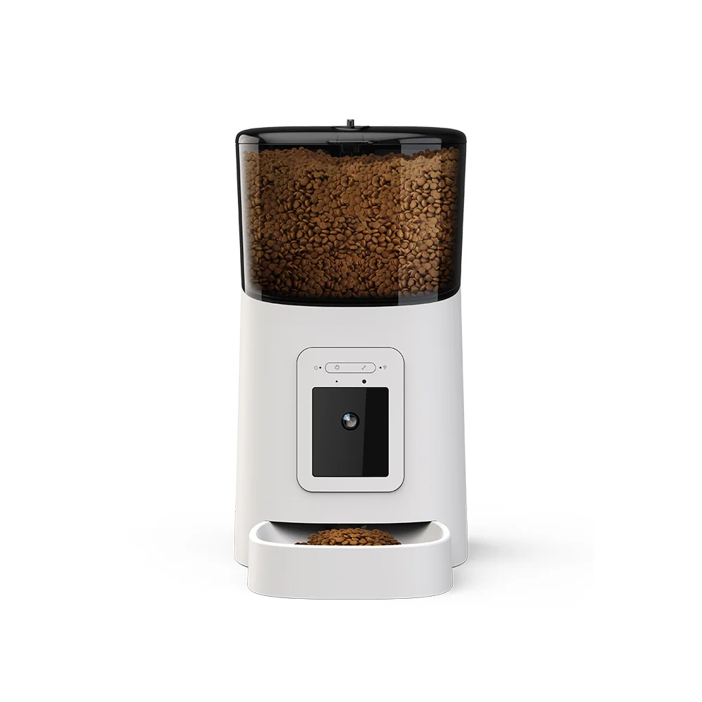 Factory OEM 1080P 110 wide-angle night vision dog and cat food smart automatic pet feeder with camera
