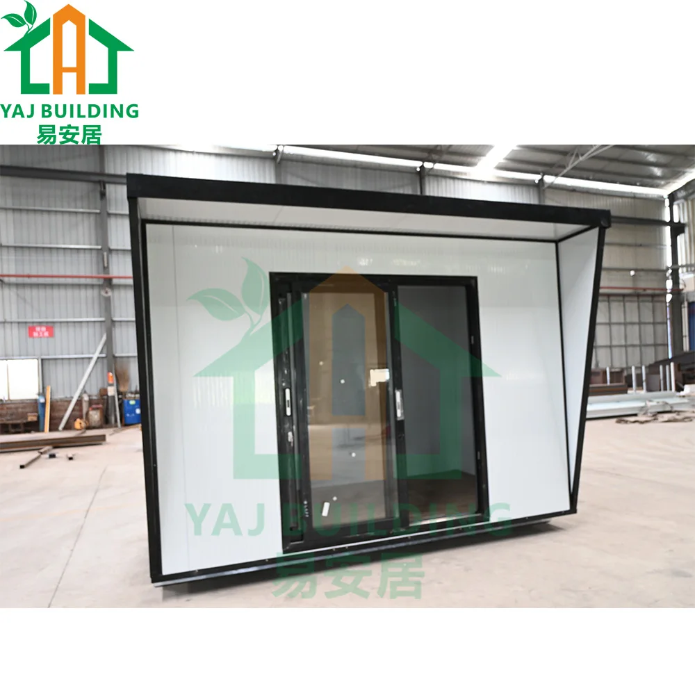 Фабричный изготовленный на заказ крошечный магазин кафе каюта для хранения Уличный дом отдыха водонепроницаемая сэндвич-панель сада дома Съемная портативная