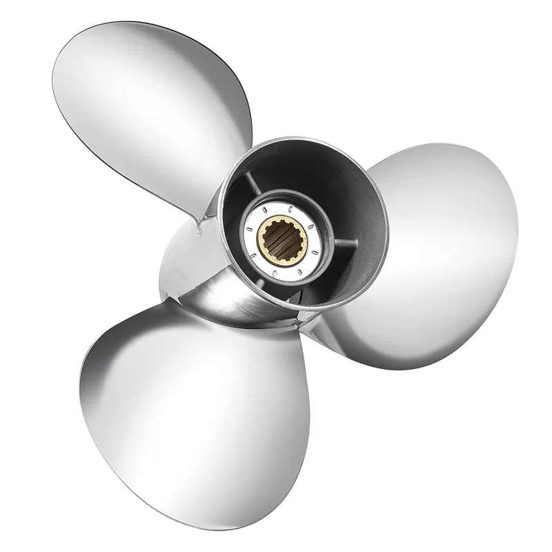 High Performance Stainless Steel Boat Outboard Propeller For Yamaha Marine Vessel Boat Three Blade Propeller