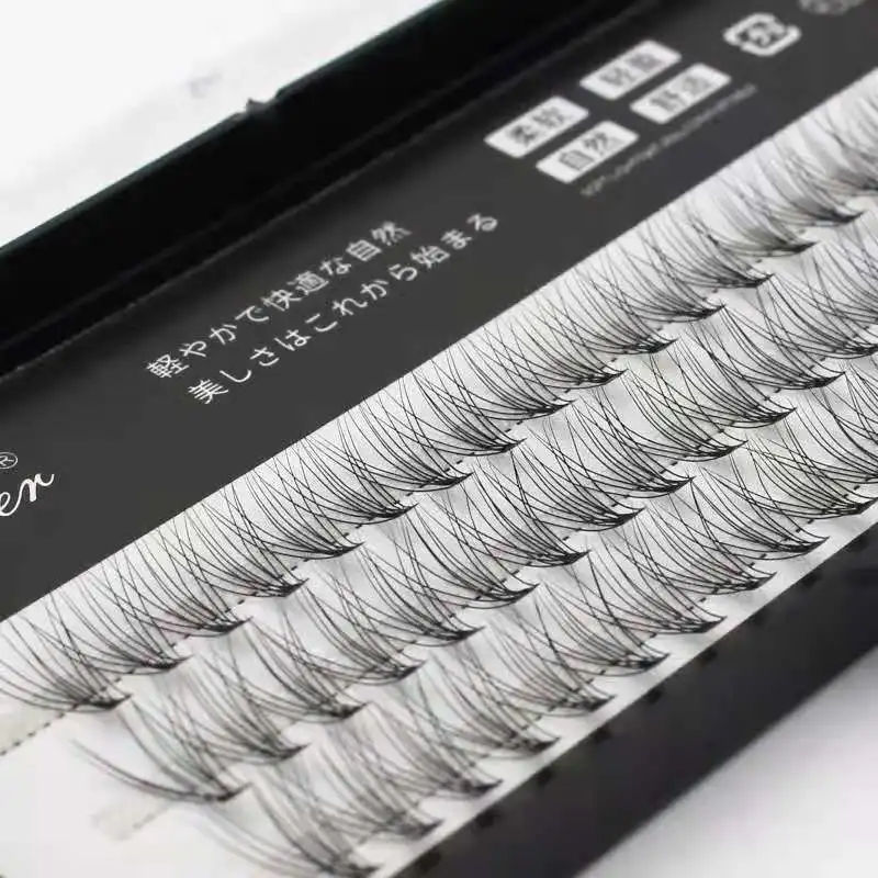 10D Premade Eyelash Fans Manufacturer Volume Fans Eyelash Extension Customized Pre Made Fans 3D 6D 12 root Glitter Black