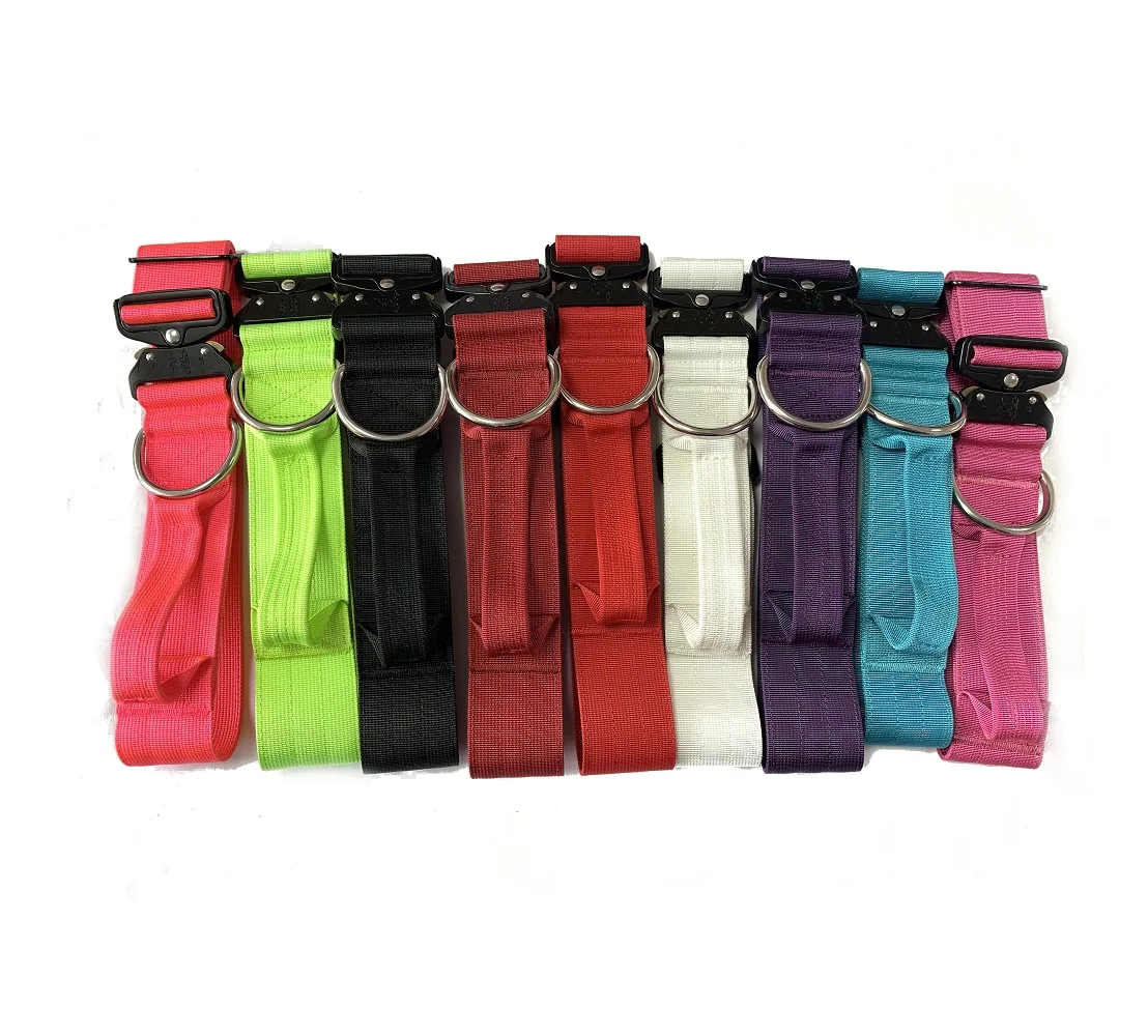 Heavy Duty Tactical  Dog Collar with Strong Stainless steel D-ring&Durable Quick Release Buckle