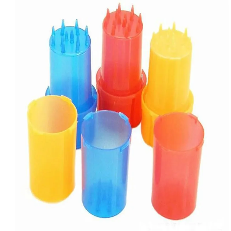 Manufacturers wholesale small anti-water bottle bottle 2-layer 46mm plastic smoke grinder sealed tank 2-in-1 grinder