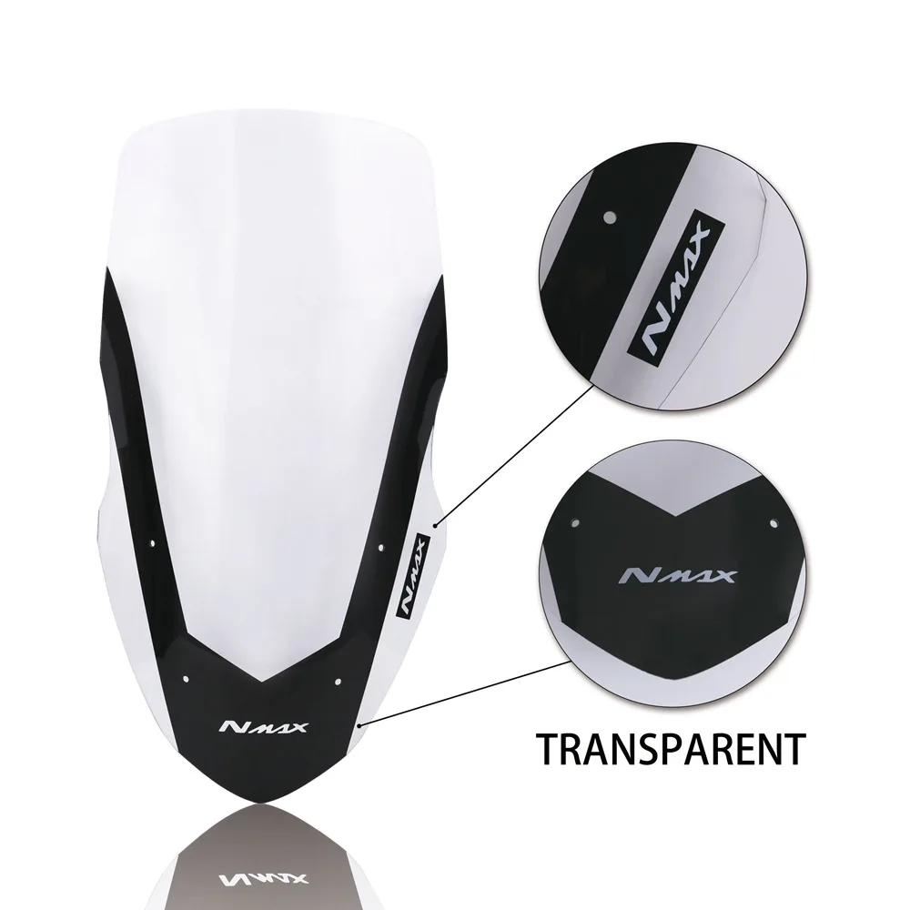 High quality Abs Plastic modified motorcycle parts accessories front screen windshield for NMAX155 NMAXL125 2016/2017/2018