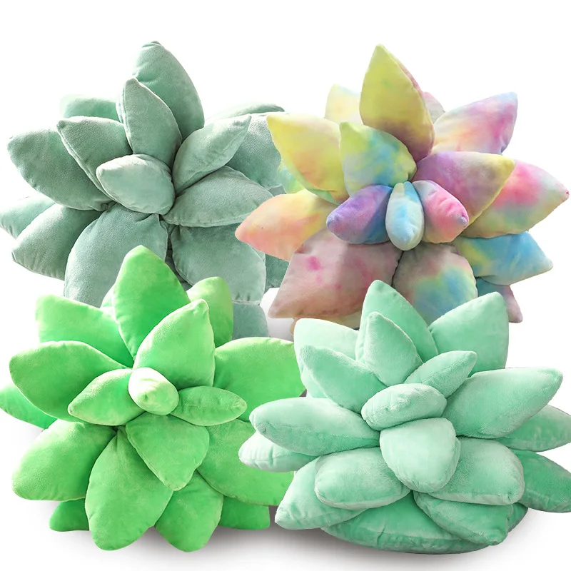 Irregular Shaped Decorative Pillows As Gift Decor Cushion Succulent Plants Pillow