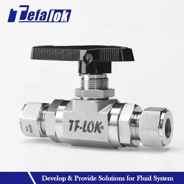 2pc ss m/m ball valves for co2