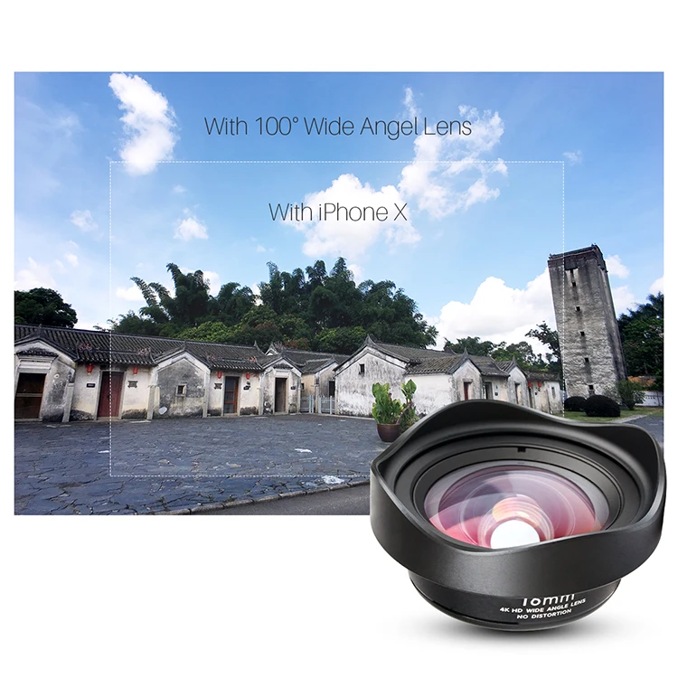 Ulanzi 16mm Wide Angle Mobile Phone Lens with CPL Filter, 100 Degree Wide Angle Lens Compatible for iPhone Huawei Xiaomi