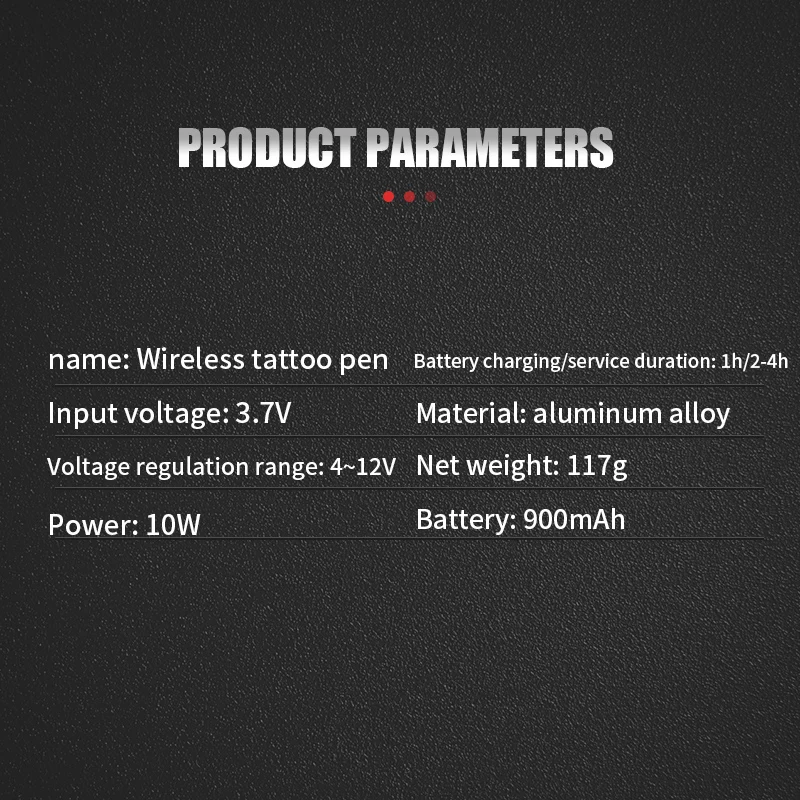 TAIDU Tattoo Machine Professional Tattoo Dual-battery Wireless PMU tattoo Machine with Universal cartridge Needle