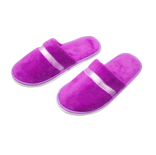 Wholesale cotton upscale disposable various styles and colors nice-looking small profits hotel slipper for sale