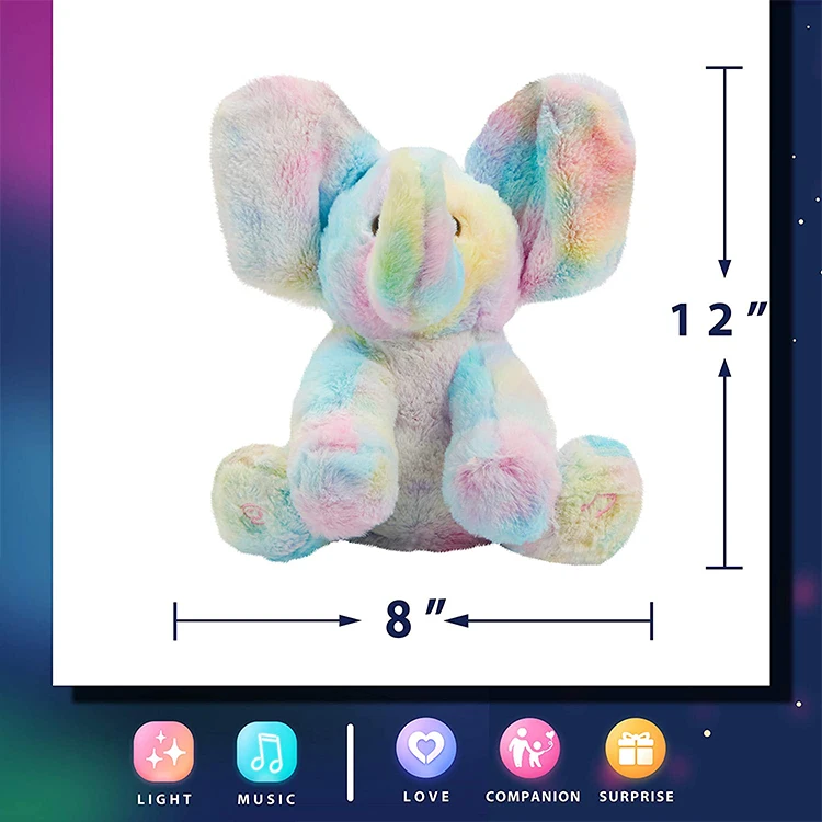 Cutely Baby Toy Musical Soft Plush Animal Electric Stuffed Elephant Toys