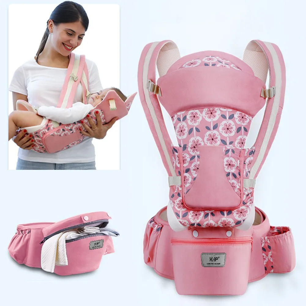 Comfortable Baby Carrier Sling Wrap Baby Carry Belt Baby Wrap Sling Carrier with Hip Seat