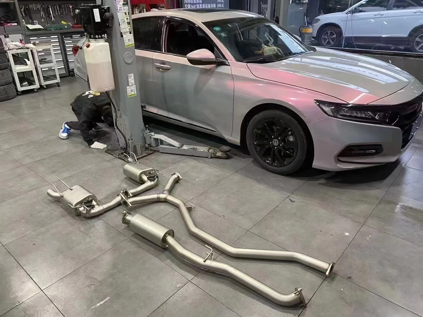 Factory Pricing Active Sound Exhaust Muffler Catback Piping with Valves For Honda Accord 1.5T MY 2018 Exhaust Tips