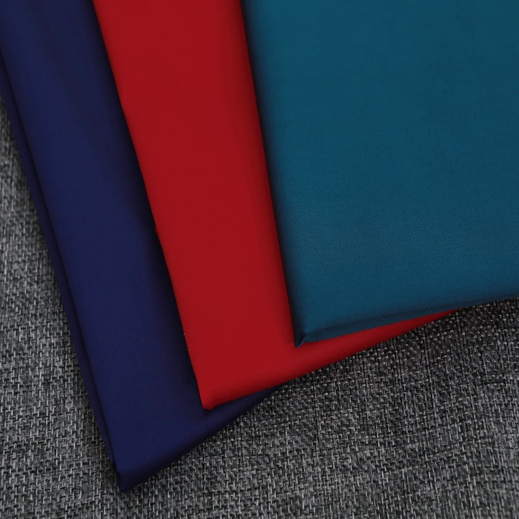 Customized Wholesale Combed Stretch Satin Fabric Woven High-Quality Dress