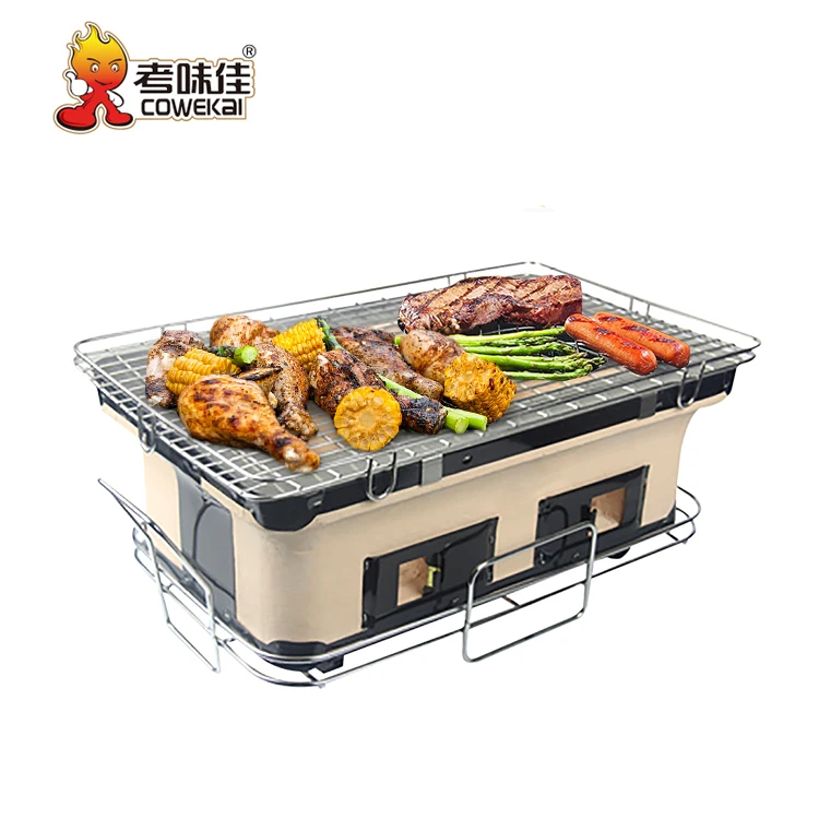 Высококачественный портативный шашлык Yakitori Hibachi керамический гриль настольный угольный японский для барбекю