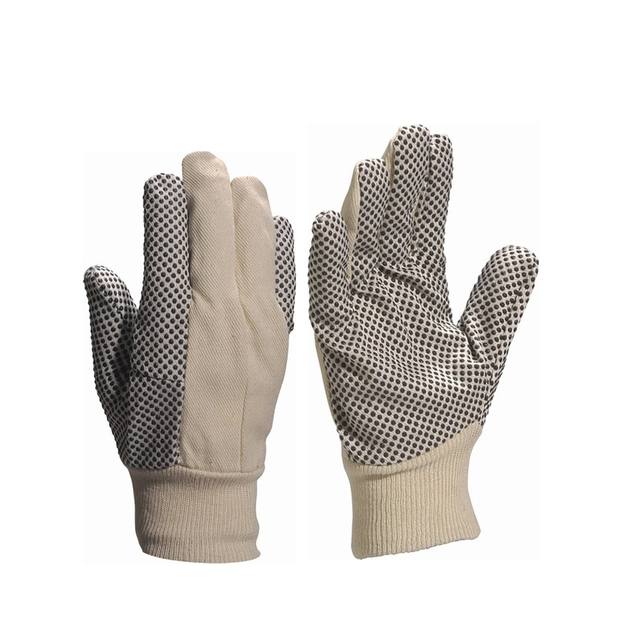 high-visibility seamless cotton gloves available 450 gram and 600 gram double dots