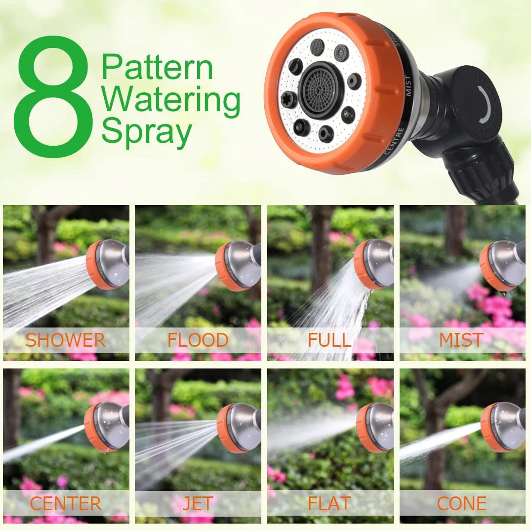 Heavy Duty Garden Hose Nozzle Watering Irrigation Long rod Spray Wand Lance Garden Watering Wand Car Cleaning Tool